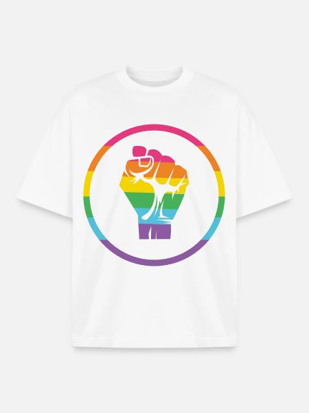 LGBTQ Pride Month - Pride! - Boxy Heavyweight Unisex Organic T-Shirt by Stanley/Stella - white