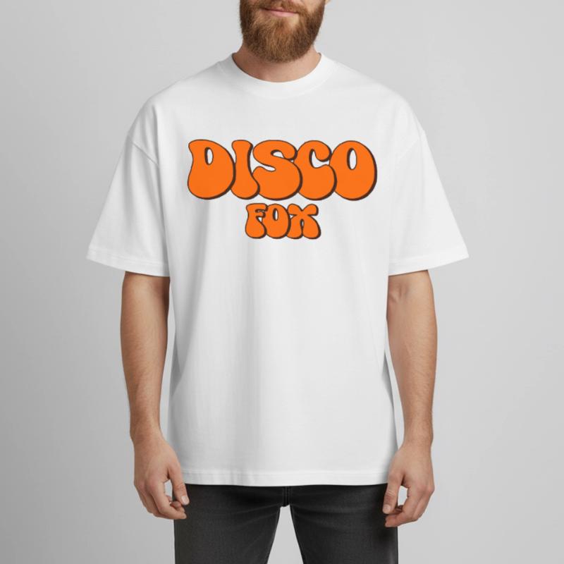 Disco Fox Dance Dancer Discotheque Discofox Dancing Boxy Heavyweight Unisex Organic T-Shirt by Stanley/Stella