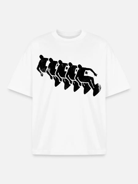 Surfing Drawing - Boxy Heavyweight Unisex Organic T-Shirt by Stanley/Stella - white