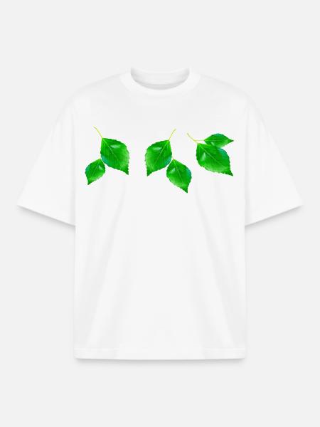 BIRKE || - Boxy Heavyweight Unisex Organic T-Shirt von Stanley/Stella - Weiß