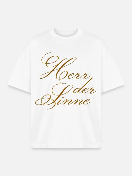 Herr der Sinne - Boxy Heavyweight Unisex Organic T-Shirt von Stanley/Stella - Weiß
