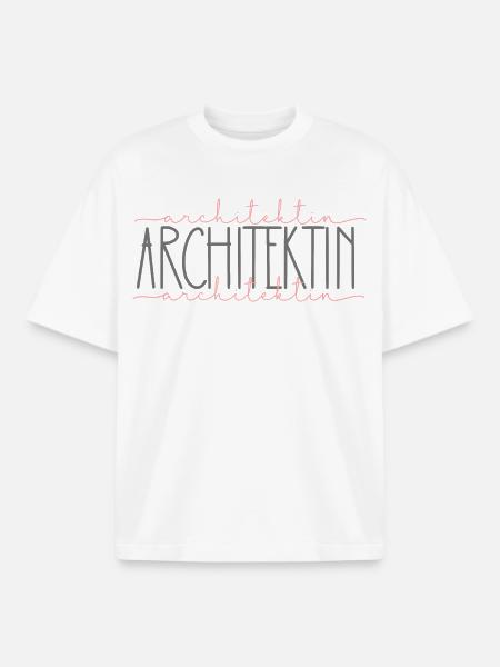 Architektin Geschenk Architektur Beruf - Boxy Heavyweight Unisex Organic T-Shirt von Stanley/Stella - Weiß