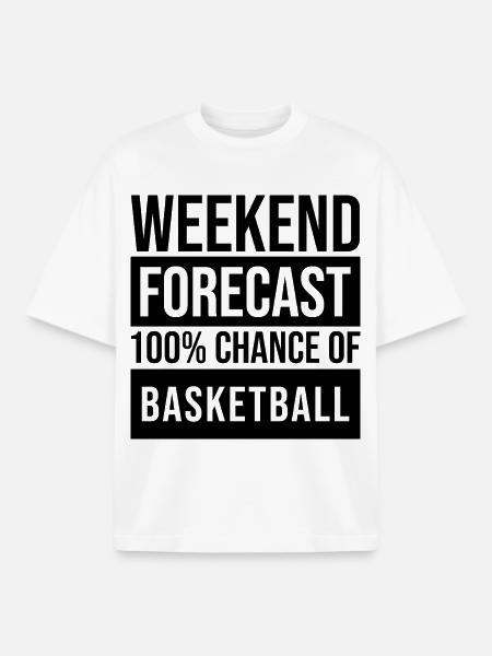 Basketball Basketball Basketball - T-shirt unisexe boxy épais biologique Stanley/Stella - blanc