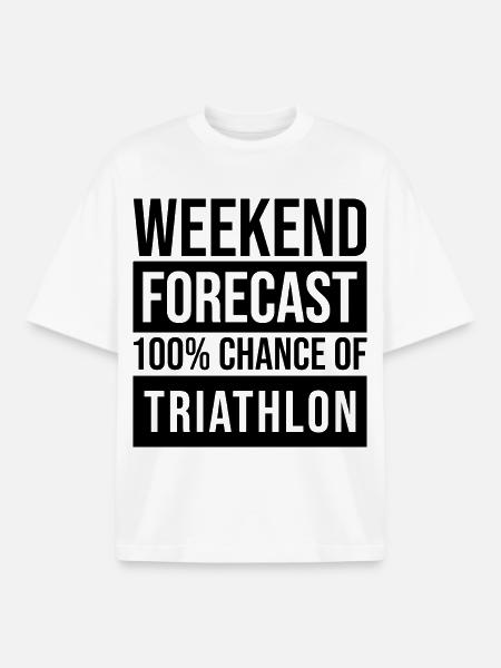 Triathlon - Boxy Heavyweight Unisex Organic T-Shirt von Stanley/Stella - Weiß