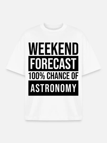 Astronomy Astronomy Astronomy - Boxy Heavyweight Unisex Organic T-Shirt by Stanley/Stella - white