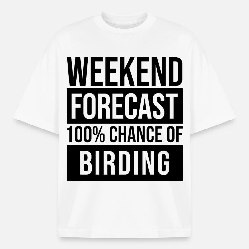 Birder - T-shirt unisexe épais coupe boxy Stanley/Stella - blanc