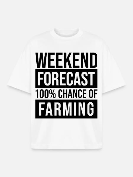 ferme - T-shirt unisexe boxy épais biologique Stanley/Stella - blanc