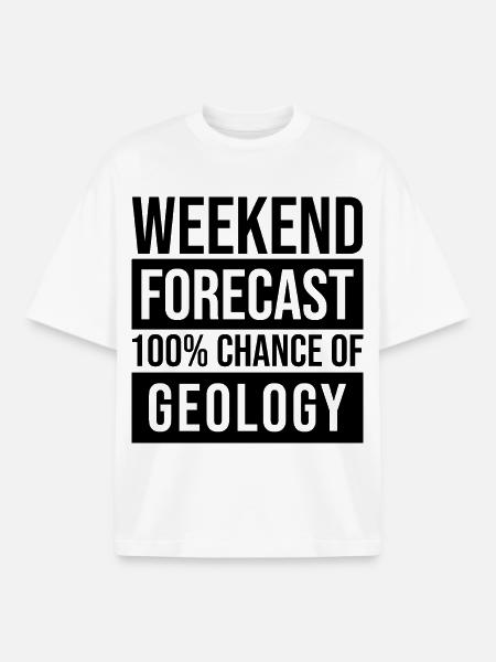 Geology - Boxy Heavyweight Unisex Organic T-Shirt by Stanley/Stella - white