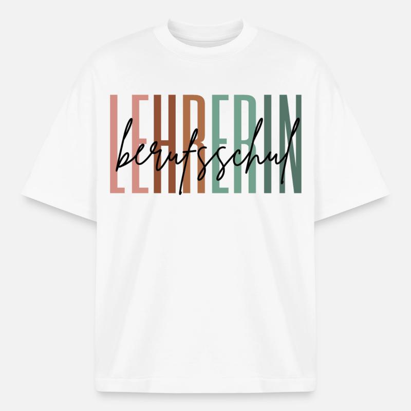 Lehrerin Berufsschule Berufsschullehrerin Geschenk - Boxy Heavyweight Unisex Organic T-Shirt von Stanley/Stella - Weiß