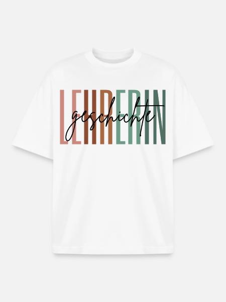 Lehrerin Geschichte Geschichtslehrerin Geschenk - Boxy Heavyweight Unisex Organic T-Shirt von Stanley/Stella - Weiß