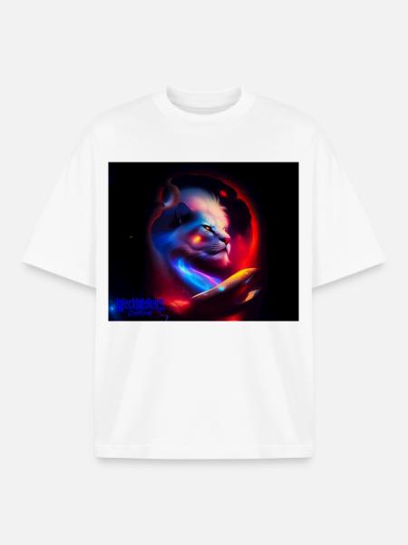 Lion Univers - Boxy Heavyweight Unisex Organic T-Shirt by Stanley/Stella - white