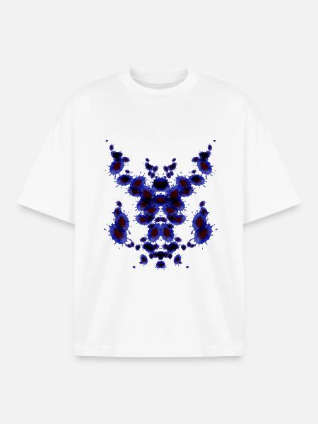Pipe Chess Blue - Boxy Heavyweight Unisex Organic T-Shirt by Stanley/Stella - white
