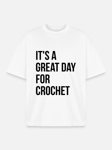 crochet - T-shirt unisexe boxy épais biologique Stanley/Stella - blanc