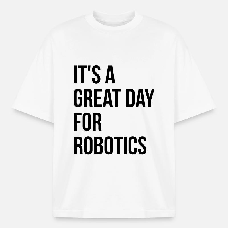 Robotertechnik - Boxy Heavyweight Unisex Organic T-Shirt von Stanley/Stella - Weiß