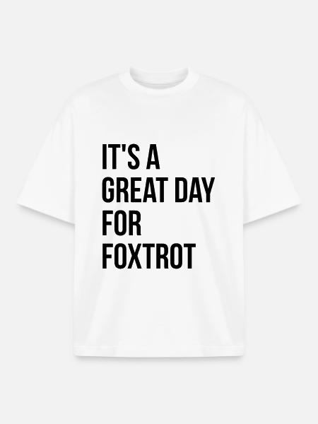 Foxtrot Foxtrot Foxtrot - T-shirt unisexe boxy épais biologique Stanley/Stella - blanc