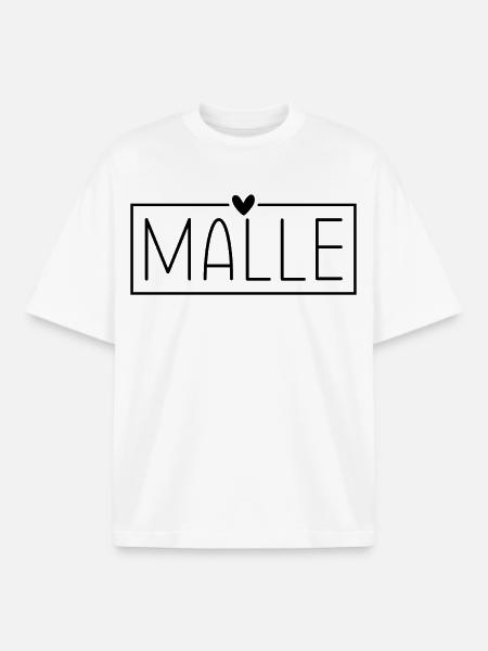 Mallorca Malle - Boxy Heavyweight Unisex Organic T-Shirt von Stanley/Stella - Weiß