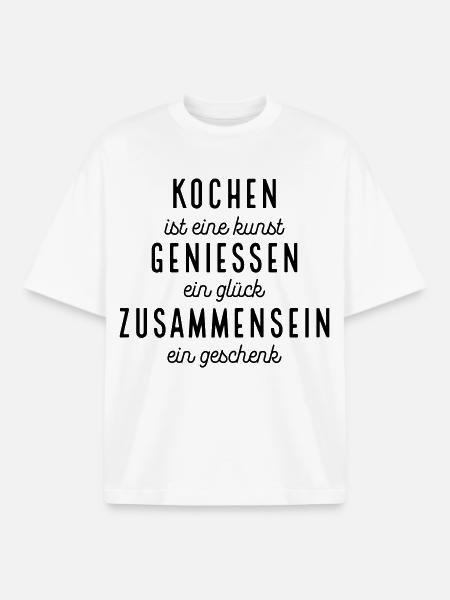 Funny sayings for chefs - Boxy Heavyweight Unisex Organic T-Shirt by Stanley/Stella - white