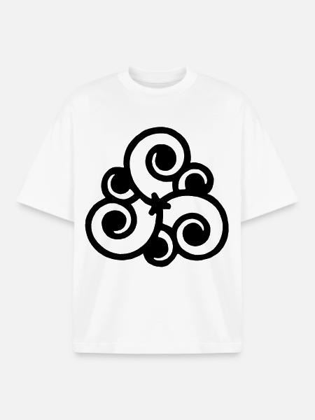 Black flower and nature - Boxy Heavyweight Unisex Organic T-Shirt by Stanley/Stella - white