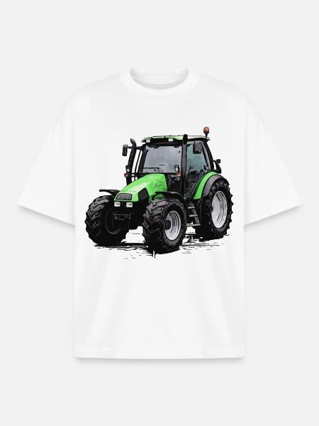 Agrotron 100 - Boxy Heavyweight Unisex Organic T-Shirt by Stanley/Stella - white