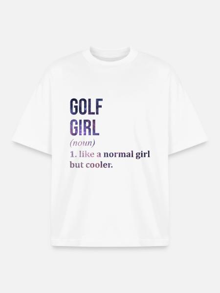 Golf - Boxy Heavyweight Unisex Organic T-Shirt by Stanley/Stella - white