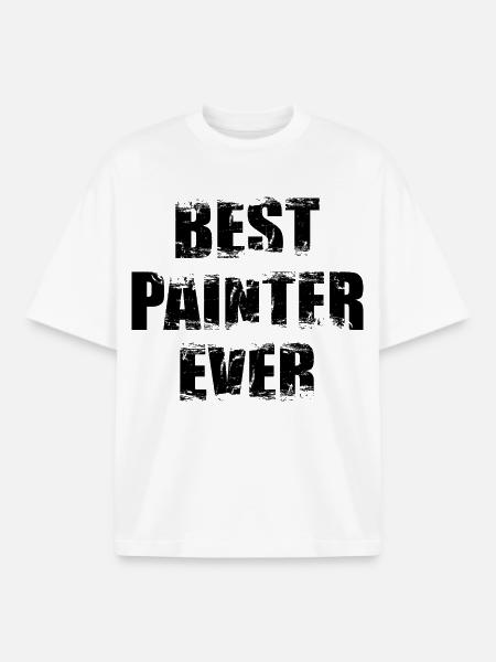 Best Painter and Varnisher - Boxy Heavyweight Unisex Organic T-Shirt by Stanley/Stella - white