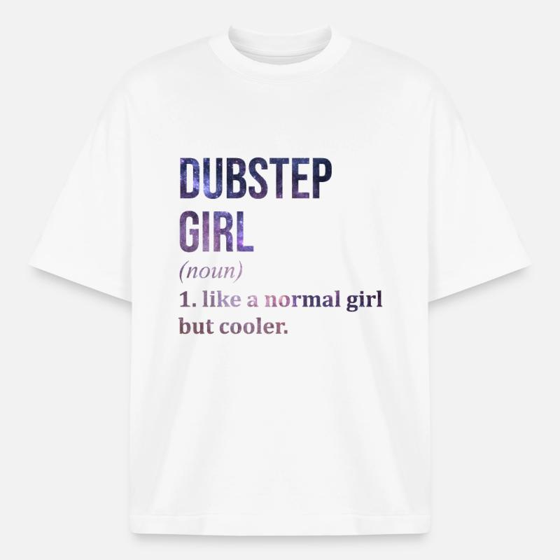 Dubstep Dubstep Dubstep - Heavyweight Boxy Unisex T-Shirt by Stanley/Stella - white