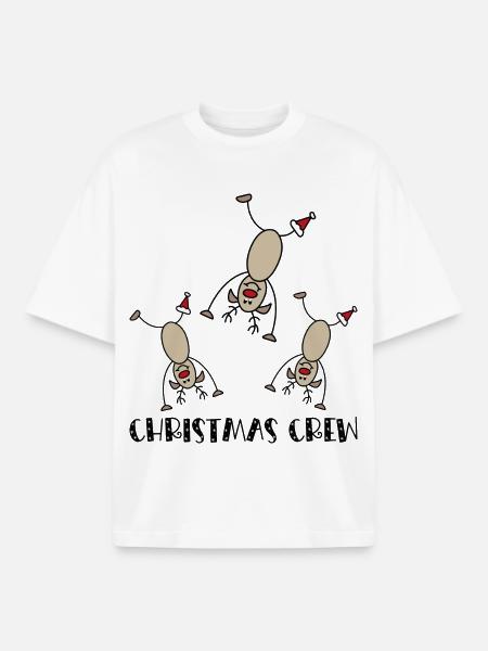 Celebrate Christmas in a group - Boxy Heavyweight Unisex Organic T-Shirt by Stanley/Stella - white