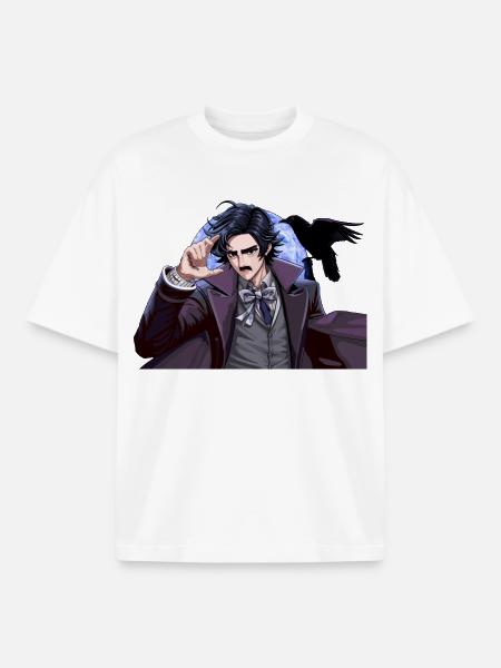 Night magician in the moonlight - Boxy Heavyweight Unisex Organic T-Shirt by Stanley/Stella - white