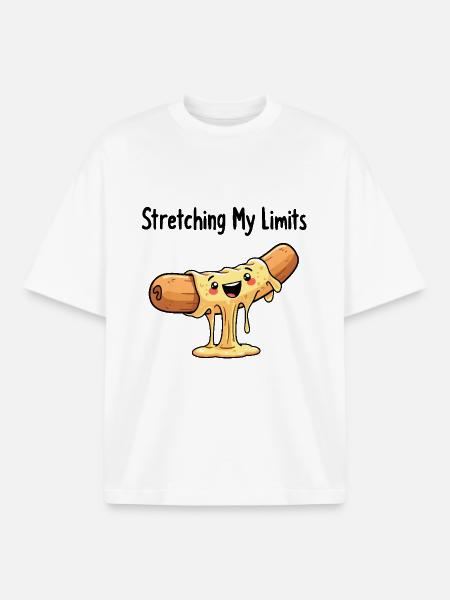 Stretching My Limits - Boxy Heavyweight Unisex Organic T-Shirt by Stanley/Stella - white