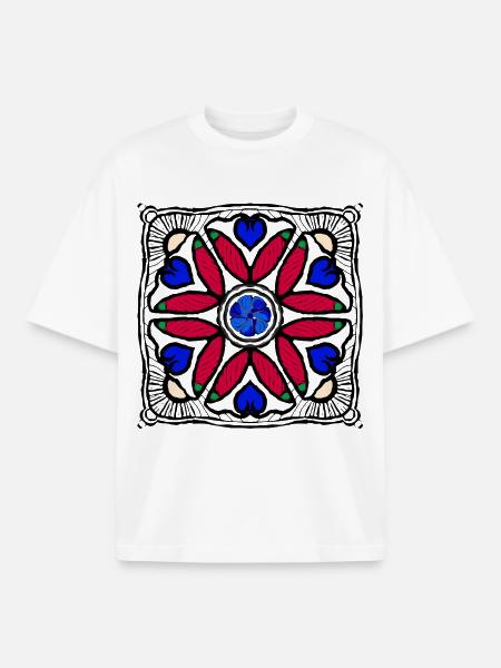 Pepperoni Pop Art - T-shirt unisexe boxy épais biologique Stanley/Stella - blanc