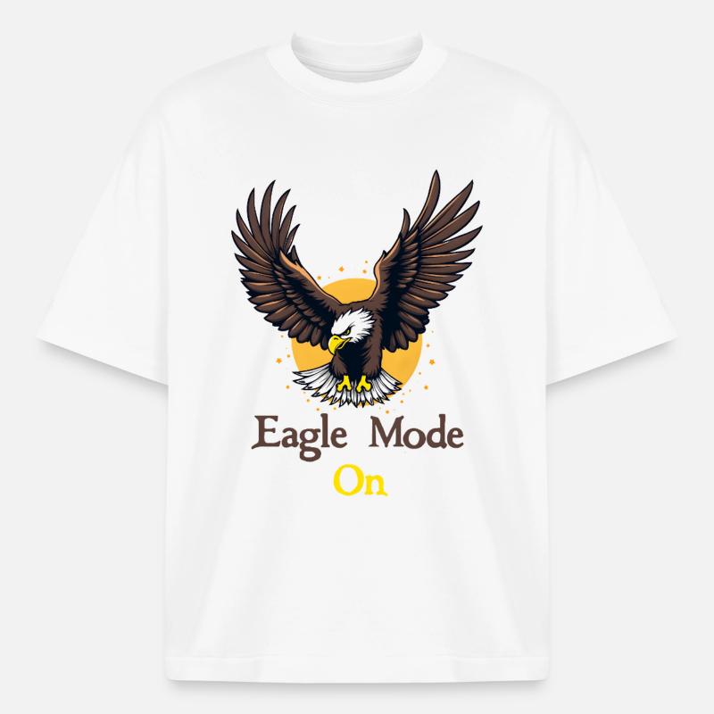 Mode Aigle : Activé - T-shirt unisexe épais coupe boxy Stanley/Stella - blanc