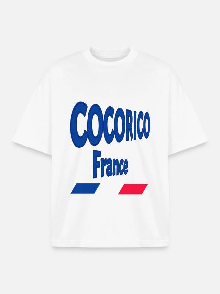 cocorico france - T-shirt unisexe boxy épais biologique Stanley/Stella - blanc