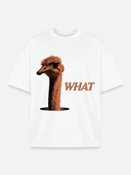 What?! – Grumbling Bouquet - Boxy Heavyweight Unisex Organic T-Shirt by Stanley/Stella - white