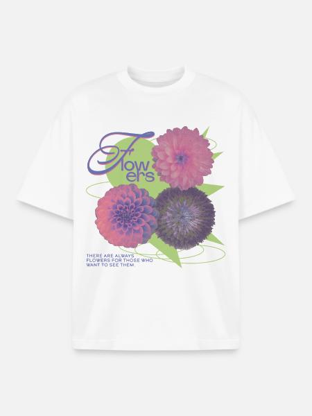 Floral Vision Statement - Boxy Heavyweight Unisex Organic T-Shirt von Stanley/Stella - Weiß