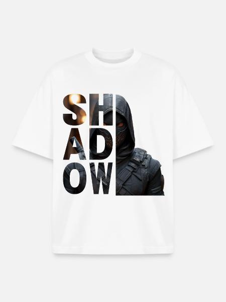 Shadow - Boxy Heavyweight Unisex Organic T-Shirt by Stanley/Stella - white