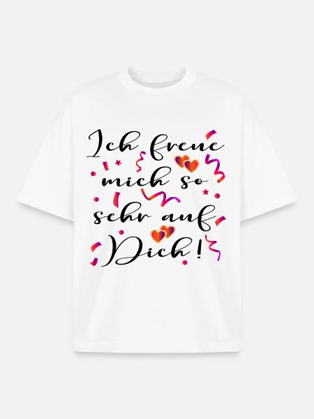 VORFREUDE BEZIEHUNG PARTNERSCHAFT - Boxy Heavyweight Unisex Organic T-Shirt von Stanley/Stella - Weiß