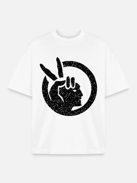 American Indian Movement - Boxy Heavyweight Unisex Organic T-Shirt by Stanley/Stella - white