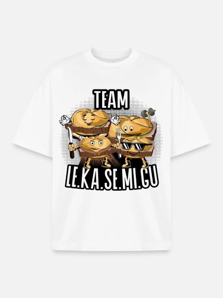 Team Le.Ka.Se.Mi.Gu – Brotzeit Crew - Boxy Heavyweight Unisex Organic T-Shirt von Stanley/Stella - Weiß