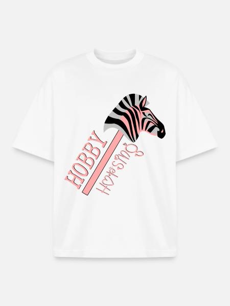 HOBBY HORSING PFERDE - ZEBRA - Boxy Heavyweight Unisex Organic T-Shirt von Stanley/Stella - Weiß