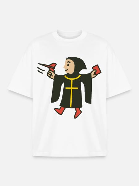 Munich plays darts - Boxy Heavyweight Unisex Organic T-Shirt by Stanley/Stella - white