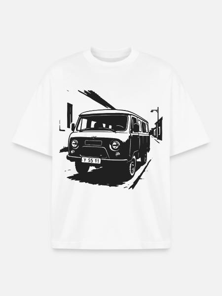Van Cult Tour - Boxy Heavyweight Unisex Organic T-Shirt by Stanley/Stella - white
