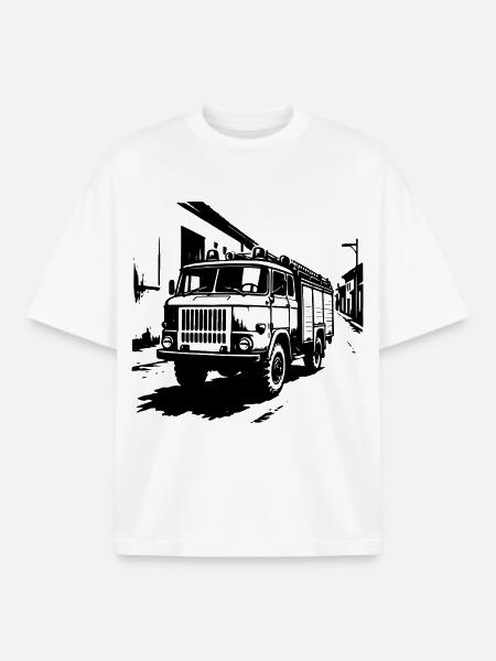 Fire brigade East legend - Boxy Heavyweight Unisex Organic T-Shirt by Stanley/Stella - white