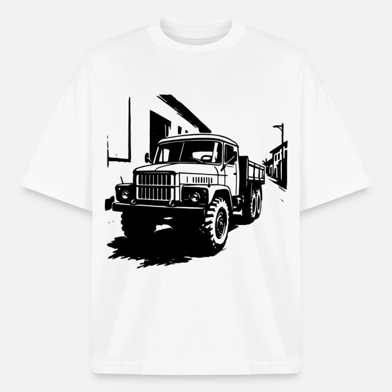 Géant d’acier de l’Est - T-shirt unisexe épais coupe boxy Stanley/Stella - blanc