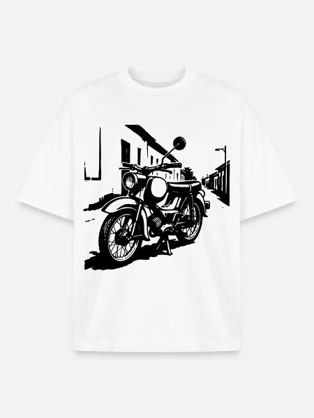Two-stroke legend Oststyle - Boxy Heavyweight Unisex Organic T-Shirt by Stanley/Stella - white