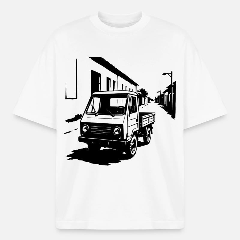 Multifunktionskraft Retro - Boxy Heavyweight Unisex Organic T-Shirt von Stanley/Stella - Weiß