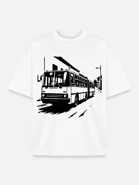 Eastern Bloc Bus Legend - Boxy Heavyweight Unisex Organic T-Shirt by Stanley/Stella - white
