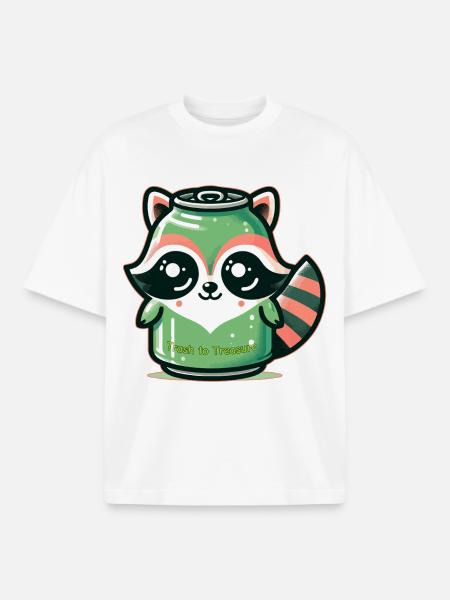 Trash to Treasure - Boxy Heavyweight Unisex Organic T-Shirt by Stanley/Stella - white