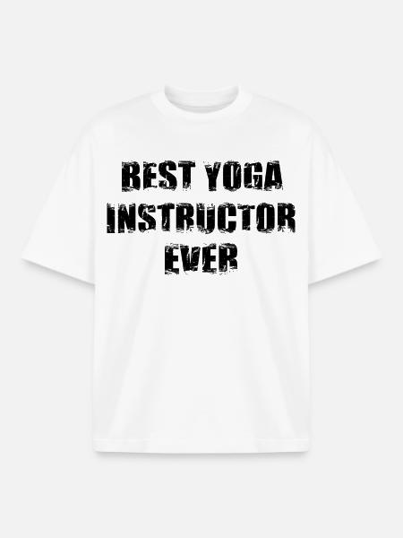 Bester Yoga Trainer - Boxy Heavyweight Unisex Organic T-Shirt von Stanley/Stella - Weiß