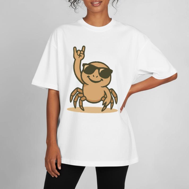 Vibrations de la roche crapuleuse T-shirt unisexe boxy épais biologique Stanley/Stella