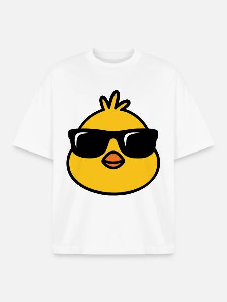 Chick'n'Cool - Boxy Heavyweight Unisex Organic T-Shirt by Stanley/Stella - white